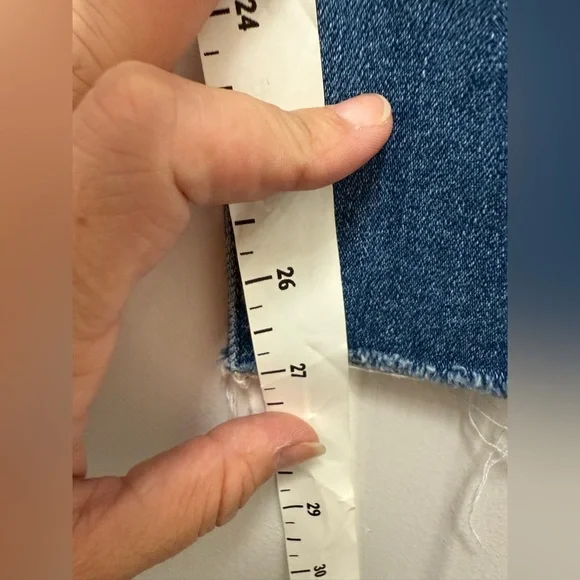 Women’s Frank And Eileen Medium Wash Skinny Jeans Size 25 Raw Hem 5 Pocket - Picture 5 of 5